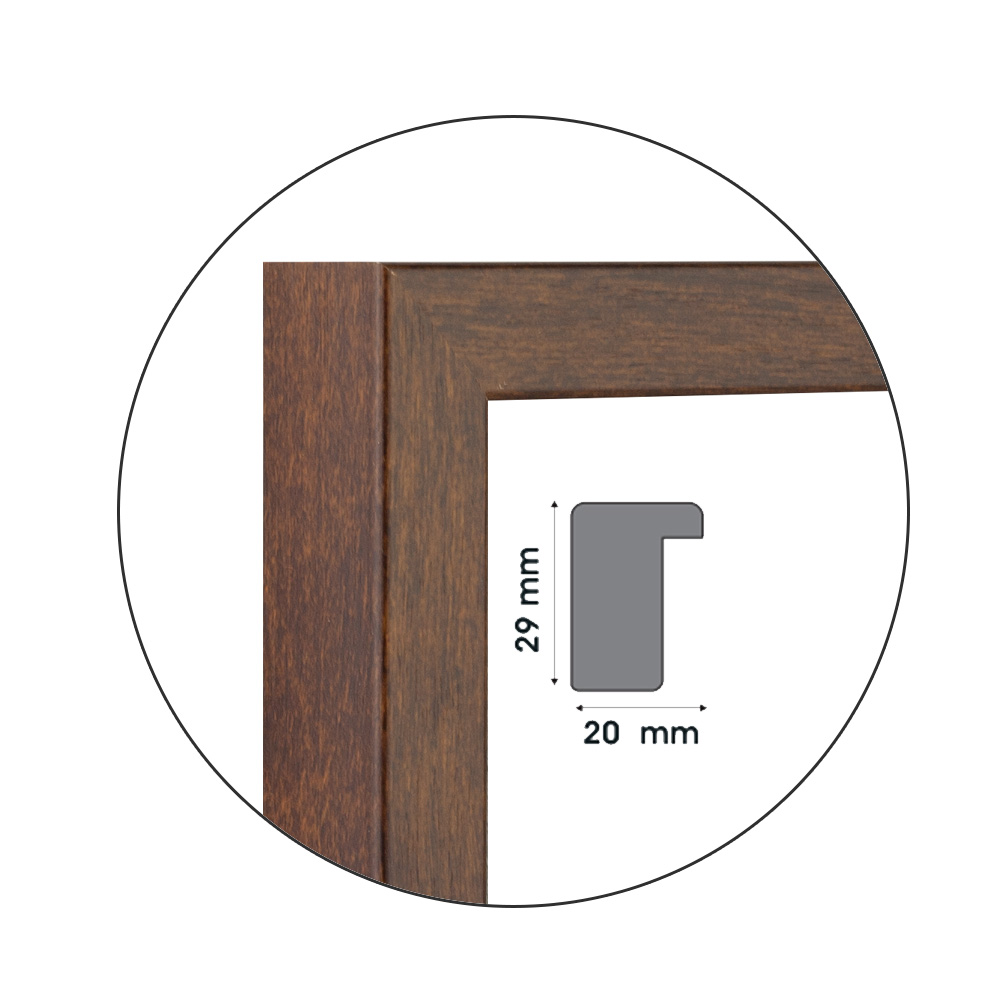 Ramă Bruna Dark | 2,0 cm
